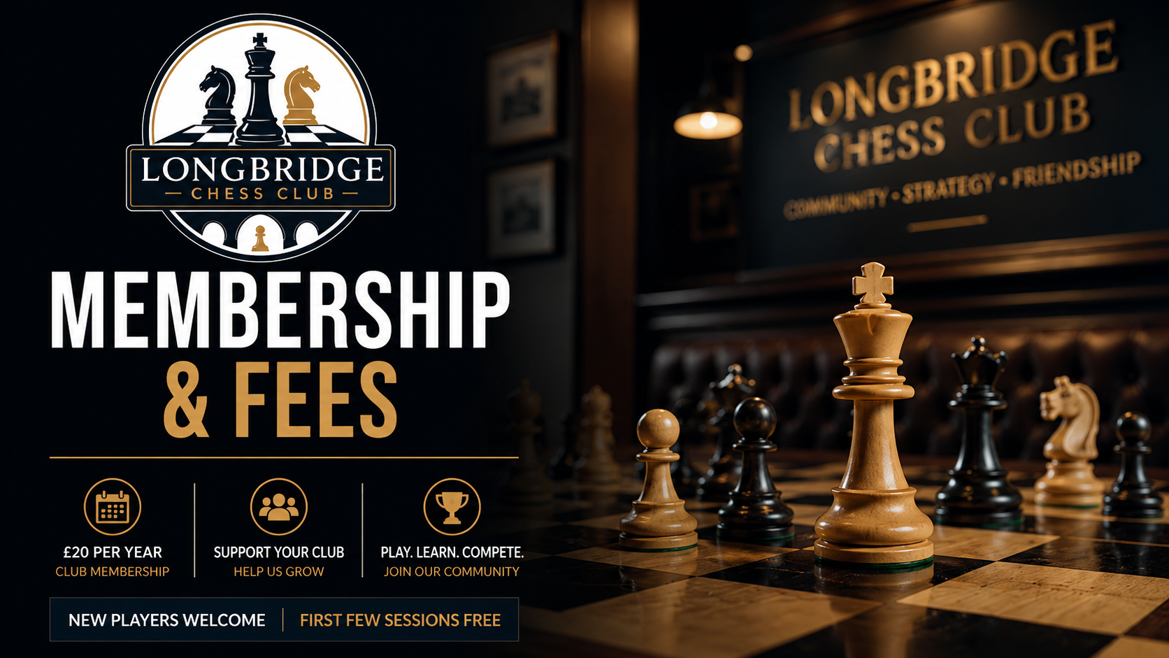 longbridge chess club, membership and fees, chess clubs in birmingham, birmingham chess clubs, chess club joining fees,