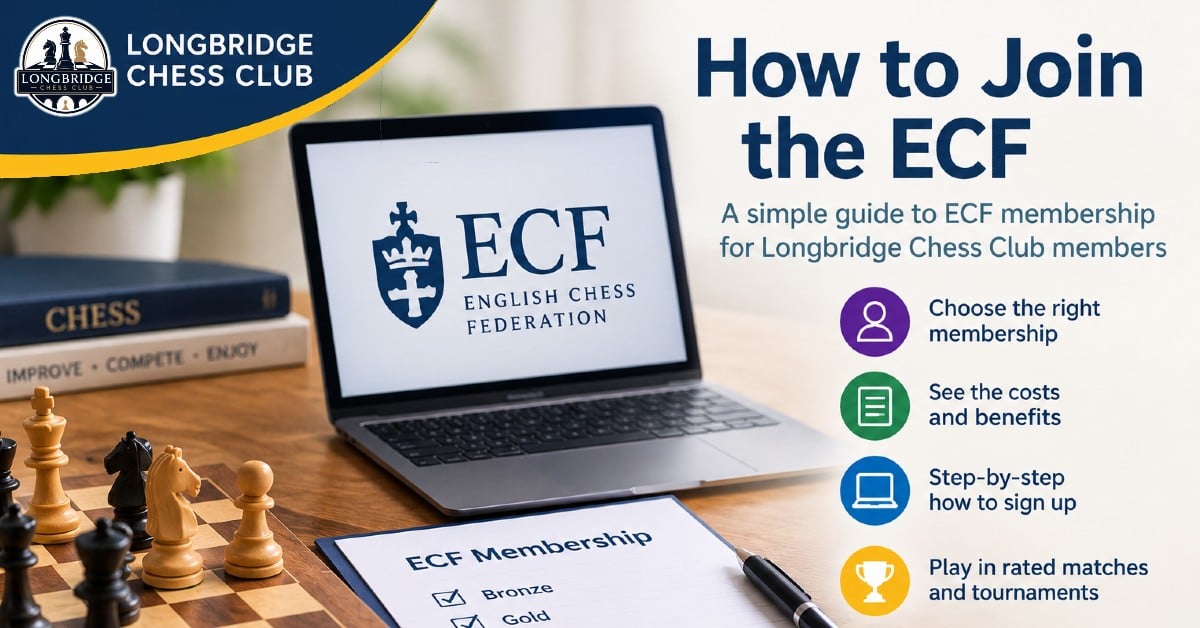 ecf membership, how to join the ECF, longbridge chess club,
